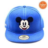 Topi Hiphop Blue Bordir Pic Face Mickey Plus Patch