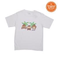 T-shirt Joypixels White Three Wise Monkey XL