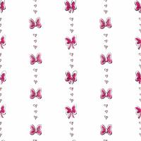 Minnie Mouse Bow Stripe White Pink Black