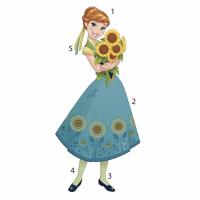 Frozen Fever Anna Peel And Stick Giant Wall Decals