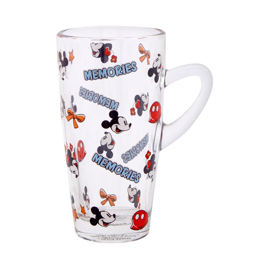 (0 Review). Disney Mickey Mouse Slim Glass Mug 320 ML Biru