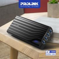 PROLINK PUH501 Probrick 2-in-1 Powered USB 3.0 Hub and Quick Charger Combo - Hitam