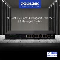 Switch 24 Port PROLINK PSG2401M +2Port SFP Gigabit Ethernet L2 Managed
