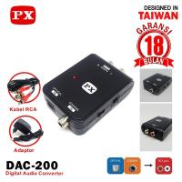 Converter Digital Optical Coaxial RCA PX DAC-200
