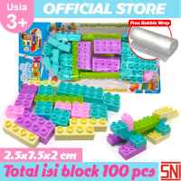 Mainan Edukasi Anak Kreatif Blok Isi 100pcs Puzzle Creative Building Block OCT9704