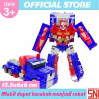 Mainan Anak Oto Super Robot Bisa Berubah Menjadi Mobil / Robot Optimus Prime OTI9964