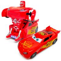Mainan Anak Deformation Car / Mobil Bisa Jadi Robot Mcqueen Cars 0827 Merah