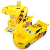 Mainan Anak Deformation Car / Mobil Bisa Jadi Robot Mcqueen Cars 0827 Kuning