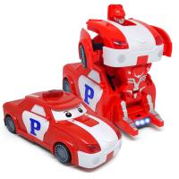 Mainan Anak Deformation Car Mobil Bisa Jadi Robot Poly 0826 Merah