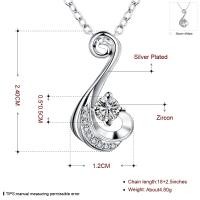 Tiaria Silver Plated Necklace SPN018-D Aksesoris