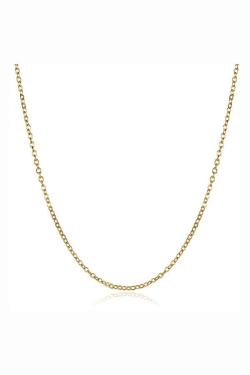 Tiaria Chain Necklace LKN18KRGPC031-18 Aksesoris Kalung Rantai Lapis Emas