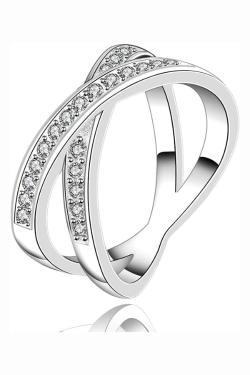 Tiaria Ring LKNSPCR487-7 Aksesoris Cincin Lapis Silver