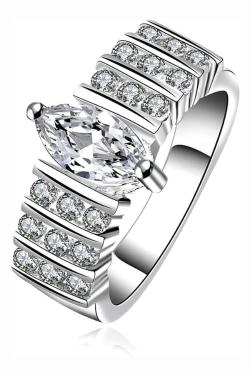 Tiaria Ring LKNSPCR582-7 Aksesoris Cincin Lapis Silver