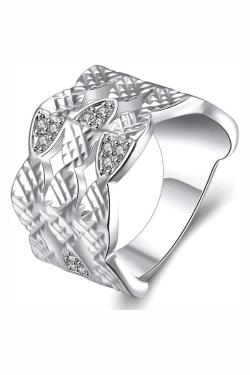 Tiaria Ring LKNSPCR744-7 Aksesoris Cincin Lapis Silver