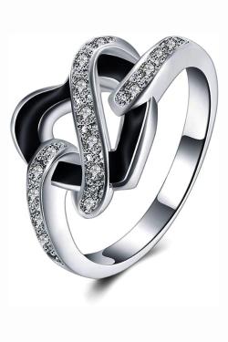 Tiaria Ring LKNSPCR845-8 Aksesoris Cincin Lapis Silver