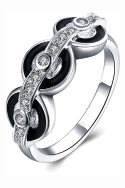 Tiaria Ring LKNSPCR848-8 Aksesoris Cincin Lapis Silver