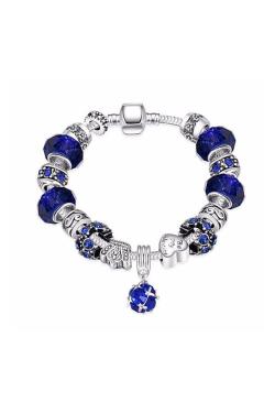 Tiaria Gelang Charm Bracelet With Beads And Murano Glass PDR009-A