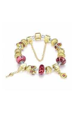 Tiaria Gelang Charm Bracelet With Beads And Murano Glass PDR024