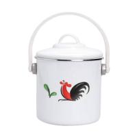 Rantang Tunggal Enamel Tempat Sayur Motif Ayam Jago