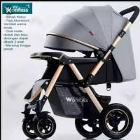 Kereta Dorong Bayi Baby Stroller Wonfuss Grey