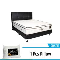 The Luxe Cadena Springbed HB Elegance Full Set Putih 90x200cm - Gratis Kirim JABODETABEK