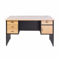 Lunar Meja 3/4 Biro + 2 Laci + 3 Laci Edging QD 1475 L