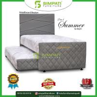 Gajah 2in1 Summer Boston Abu - Abu 100X200