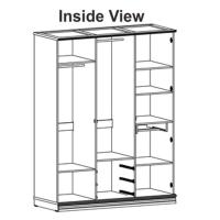 Expo Lemari 3 Pintu Lp 2103 Cokelat - Gratis Kirim Jabodetabek