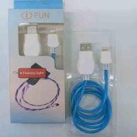 Kabel Charger iPhone i-Fun Flaring Light Blue
