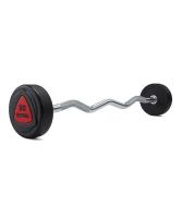 ZIVA ZVO Urethane EZ Curl Barbells 12.5 Kg