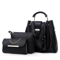 NEW Hobo Tote Shoulder Sling Bag 3 In 1 For Women - Black
