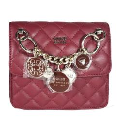 Guess Victoria Crossbody Messenger Slingbag-Maroon