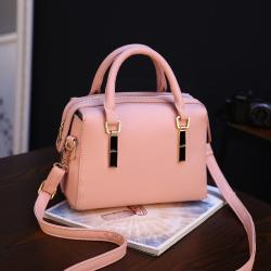 New Fabulous Metal Alloy Ladies Handbag-Light Pink