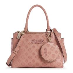Guess Janelle Logo-Debossed Bag with Pouch - Pink