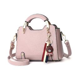NEW Women's Shoulder Bag with Metal Handle - Lavender