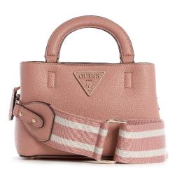 Guess Aretha Ribbon Strap Mini Satchel Bag - Pink