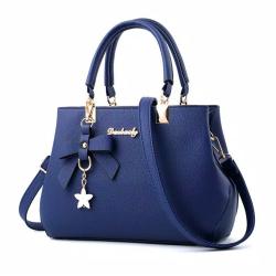 Danbaoly Elegant and Romance Handbag - Navy Blue
