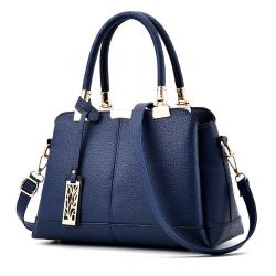 NEW Fashion Elegant Lady Leather Handbag Dark Blue