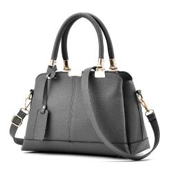 NEW Fashion Elegant Lady Leather Handbag - Gray