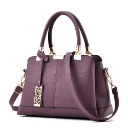 NEW Fashion Elegant Lady Leather Handbag - Purple