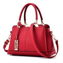 NEW Fashion Elegant Lady Leather Handbag - Red