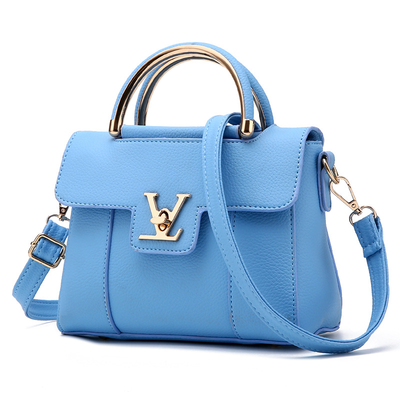  Tas  Fashion Wanita  Hot Flap V Warna  Biru  Muda