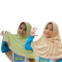 Funkids Inara Jilbab Anak 2 in 1 Melon Choco Ukuran S