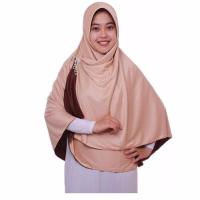 Pricilla Jilbab 2in1 Hyget Premium Chococream Ukuran S