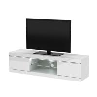 Prissilia Delacroix TV Rack White Gloss