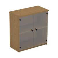 Prissilia Nana Cabinet W 2 Glass Doors - Gratis Kirim Jabodetabek