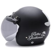 WTO Helmet Retro Bogo Gentleman Hitam Doff XL