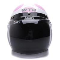 WTO Helmet Retro Bogo Jamur Putih Pink XL