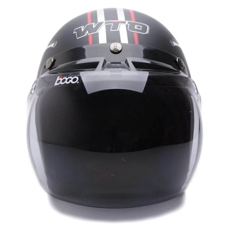 Wto Helmet Retro Bogo Vespa Hitam Doff L