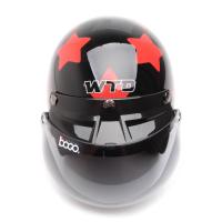 WTO Helmet Retro Bogo Kokhesi Bintang EH-WTOBINTMHM - Hitam Merah-M